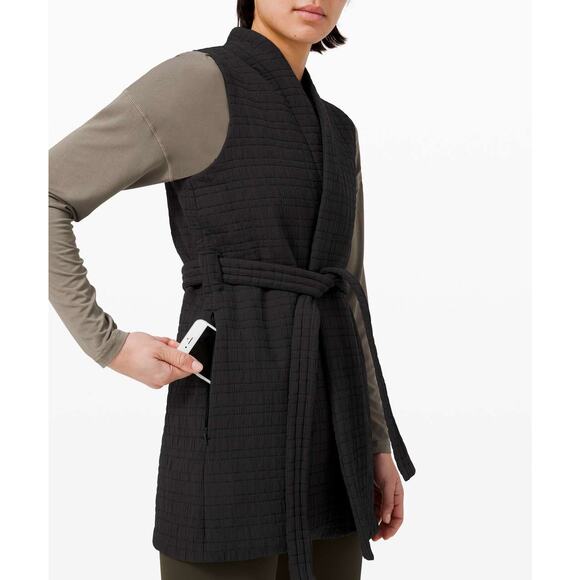 Lululemon Serene Travels Wrap Tie Vest Black, 10 - Picture 2 of 13